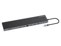 Conceptronic DONN32B 17-in-1 USB 3.2 Docking Datenverteiler/Umschalter