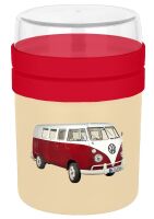 GEDA Food-2-go-Becher VW Bulli Kst. rot 500ml