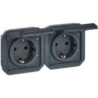 Legrand 2-F VV-SSDO HZ SL IP44 ANT (069879L  PLEXO NEW)