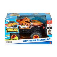 Mattel Hot Wheels RC Monster Trucks HW Tigerhai RC im Maßstab 1:24, ferngesteuerter Spielzeugtruck