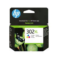 HP 302XL High Yield Tri-color Original Ink Cartridge - High (XL) Yield - Dye-based ink - 8 ml - 300 pages - 1 pc(s)