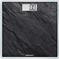 Soehnle Style Sense Compact 300 - Electronic personal scale - 180 kg - 100 g - kg,lb,st - Square - Black,Silver