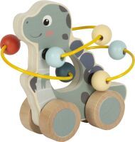 SMALL FOOT Schiebetier mit Motorikschleife "Dino" FSC 100%