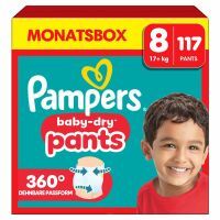 Pampers Baby Dry Pants Gr.8 XL 17+kg MonatsBox