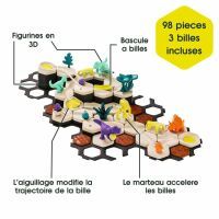 Ravensburger GraviTrax Junior Starter-Set L Dino24586 - Erweiterbare Kugelbahn für Kinder, Murmelbah