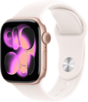 Apple Watch 11 42mm GPS Alu S/M Sportarmband roségold/blassrosa Smartwatches ohne SIM