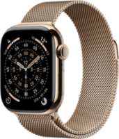Apple Watch 11 42mm GPS+5G Titan Milanaise Armband gold/gold Smartwatches mit SIM