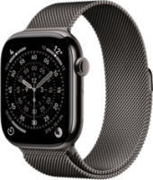 Apple Watch 11 46mm GPS+5G Titan Milanaise M/L schiefer/schiefer Smartwatches mit SIM