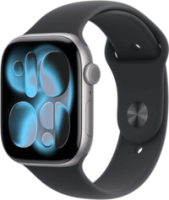 Apple Watch 11 46mm GPS+5G M/L Alu Sport space grau/schwarz Smartwatches mit SIM