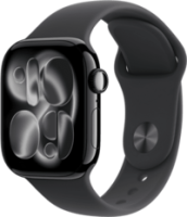 Apple Watch 11 42mm GPS Alu S/M Sportarmband diamantschwarz/sch Smartwatches ohne SIM