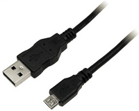 Logilink USB Kabel A -> Micro B Stecker 2.0 1,80m schwarz (CU0034)