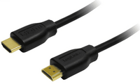 LogiLink 2m HDMI - 2 m - HDMI Type A (Standard) - HDMI Type A (Standard) - Black