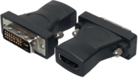 LogiLink HDMI to DVI Adapter - HDMI 19-pin female - DVI-D (24+1) male - Black