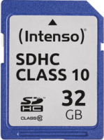 Intenso 32GB SDHC - 32 GB - SDHC - Class 10 - 25 MB/s - Shock resistant - Temperature proof - X-ray proof - Black