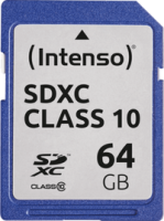 Intenso 3411490 - 64 GB - SDXC - Class 10 - 25 MB/s - Shock resistant - Temperature proof - X-ray proof - Black
