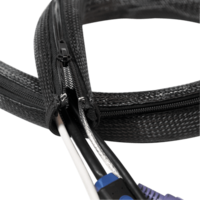 Logilink Kabelschlauch Reißverschl. AD: 50 mm, schwarz, 2 m (KAB0049)