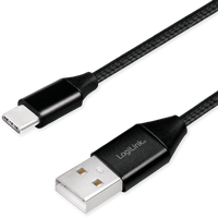 Logilink USB-Stecker USB 2.0 zu USB-C 0,3m (CU0139)