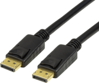 LogiLink CV0121 - 3 m - DisplayPort - DisplayPort - Male - Male - Black