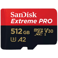 SD MicroSD Card 512GB SanDisk Extreme Pro SDXC inkl. Adapt (SDSQXCD-512G-GN6MA)