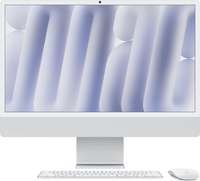 Apple iMac w. Retina 4,5K 24inch 256GB 16GB (M4 8-core) - Silver PCs