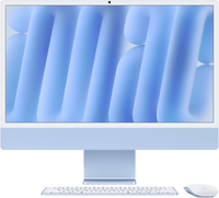iMac 24" mit 4.5K Retina Display, M4 Chip 10-Core CPU und 10-Core GPU, 16GB, 512GB SSD, blau
