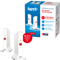 AVM FRITZ! Mesh Set 4200 2er Pack WLAN Repeater Netzwerk -Wireless Repeater/-Extender-