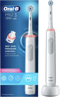 ORAL-B by Braun Zahnbürste Pro 3 3000 Sensitive Clean White JAS22