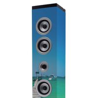 ICES Speakertower mit Bluetooth®, PLL FM Radio, USB- und SD-Player