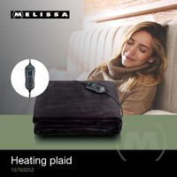 MELISSA Heizung Plaid 180x130cm 120W Schwarz