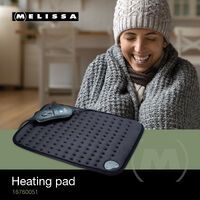 MELISSA Heizkissen mit drei Heizstufen, Überhitzungsschutz und Abschaltautomatik 40 x 30 cm Schwarz
