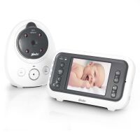 Alecto Video-Babyphone mit 2,8"-Farbdisplay Weiß / Anthrazit