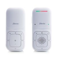 Alecto Modernes Full Eco Audio-Babyphone mit kristallklarer DECT-Klangqualität und langer Standby-Zeit Weiß