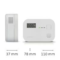 Alecto Kohlenmonoxidalarm mit 10 Jahren Sensorlaufzeit und Display