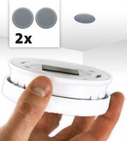 Alecto Magnetischer Montagesatz für Rauch- und CO-Melder 2 Stück