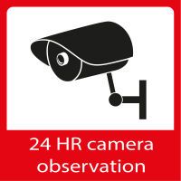 Alecto Fensteraufkleber Kameraüberwachung 5x