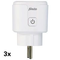 Alecto Smart Wi-Fi-Stecker 16A 3680W 3er-Pack Weiß