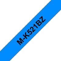 Brother M-K521BZ - Black on blue - M - Grey - Thermal transfer - Gloss - Brother