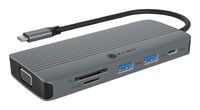 ICY BOX IB-DK4040a-CPD 10 in 1 USB-C Docking station Datenverteiler/Umschalter