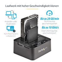 STARTECH.COM USB 3.1 10 Gbit/s Duplizierer Dockingstation für 6,35 & 8,89cm 2,5zoll & 3,5zoll SATA S