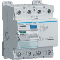 Hager Fehlerstromschutzschalter 4-polig 10kA 40A 300mA Typ B+