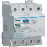 Hager Fehlerstromschutzschalter 4-polig 10kA 40A 30mA Typ B+ CDB640D