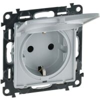 Legrand Steckdose Valena Life Allure Aluminium 753317