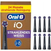 Aufsteckbürsten Oral-B iO Strahlendes Weiss 8 Stück schwarz