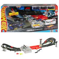 Mattel Hot Wheels Race Formel 1® Grand Prix-Rennstrecke-Trackset mit 3 Die-Cast-Spielzeugautos im Ma