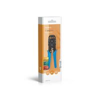Nedis Crimp pliers / CAT5 / CAT5e / CAT6 / CAT6a / RJ10 / RJ11 / Abziehen / Schneiden / Zange / ABS / Stahl / Blau