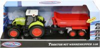 VEDES Großhandel GmbH - Ware Speedzone Traktor mit Wannenkipper, Licht & Sound, Friktion