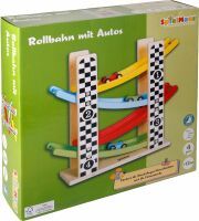 VEDES Großhandel GmbH - Ware SpielMaus Holz Rollbahn mit Autos
