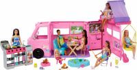 Mattel Barbie Super Abenteuer-Camper Spielset mit Dachzelt, Grill mit Farbwechseleffekt und über 60 