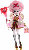 Mattel Monster High Scary Sweet Birthday Cupid Asteria-Puppe im Partykleid mit Ballon und Geschenk