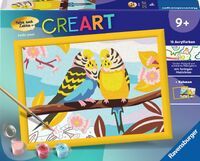 Ravensburger CreArt - Malen nach Zahlen 23994 - Bunte Wellensittiche - ab 9 Jahren